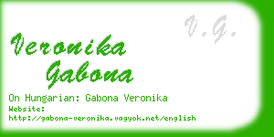 veronika gabona business card